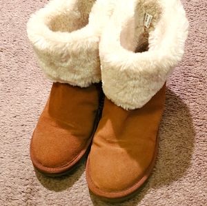 Sketchers faux fur ankle boots